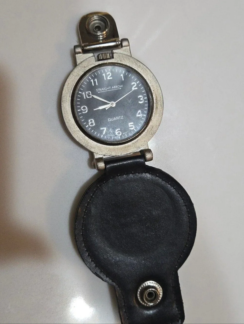 Straight Arrow Quartz Full Hunter Pocket Watch United States Army